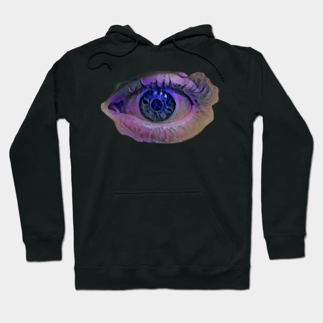 Eye Cropped Style 4 Hoodie by Swabcraft